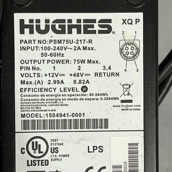 HughesNet HT2000W Satellite Modem Router with Power Supply 1505215-0203 R - Picture 2 of 5